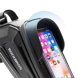 Rockbros Sakwa rowerowa Rockbros B68 na ramę pancerna z kieszonką na telefon i pokrowcem 1.7l - czarna