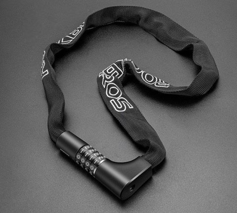 Rockbros Zapięcie rowerowe Rockbros 3230002001 na szyfr i klucz - czarne Rockbros Zapięcie rowerowe Rockbros 3230002001 na szyfr i klucz - czarne