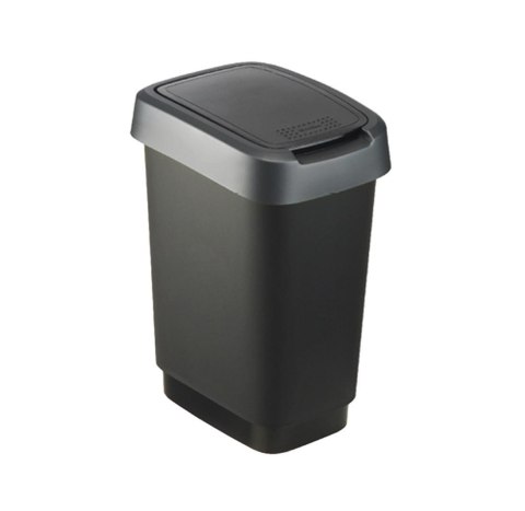 Rotho Rotho kosz na śmieci obrotowy TWIST srebrny 50L Rotho Rotho kosz na śmieci obrotowy TWIST srebrny 50L