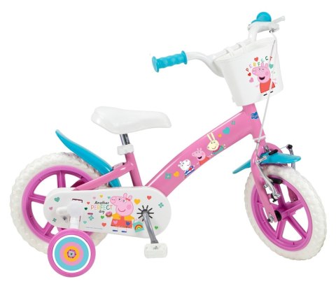 TOIMSA Rower dziecięcy 12" Świnka Peppa różowa 1195 Pink TOIMSA Rower dziecięcy 12" Świnka Peppa różowa 1195 Pink