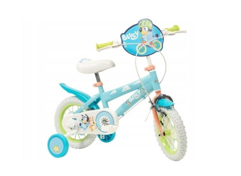 TOIMSA Rower dziecięcy TOIMSA Bluey 12" Błękitno-limonkowy TOIMSA Rower dziecięcy TOIMSA Bluey 12" Błękitno-limonkowy