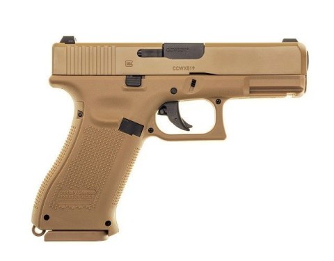 Glock Pistolet wiatrówka Glock 19X 4,5 mm coyote BB CO2 Glock Pistolet wiatrówka Glock 19X 4,5 mm coyote BB CO2