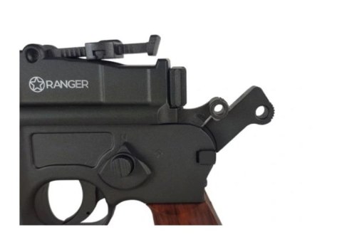 RANGER Pistolet wiatrówka RANGER M712 Broomhandle FULL AUTO BLOWBACK k.4,5BBs 19-strzał. KWC RANGER Pistolet wiatrówka RANGER M712 Broomhandle FULL AUTO BLOWBACK k.4,5BBs 19-strzał. KWC