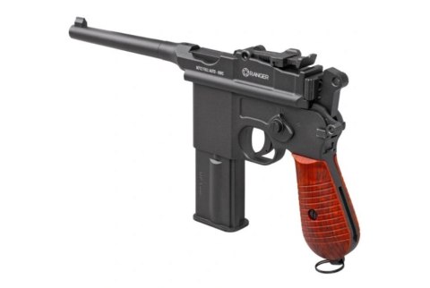 RANGER Pistolet wiatrówka RANGER M712 Broomhandle FULL AUTO BLOWBACK k.4,5BBs 19-strzał. KWC RANGER Pistolet wiatrówka RANGER M712 Broomhandle FULL AUTO BLOWBACK k.4,5BBs 19-strzał. KWC