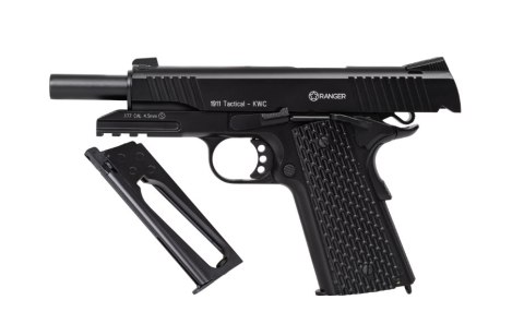 RANGER Wiatrówka pistolet RANGER 1911 Tactical KWC kal. 4,5 BBs BLOW BACK 17 strz. FULL METAL CO2 (AAKCMB770AZB) RANGER Wiatrówka pistolet RANGER 1911 Tactical KWC kal. 4,5 BBs BLOW BACK 17 strz. FULL METAL CO2 (AAKCMB770AZB)