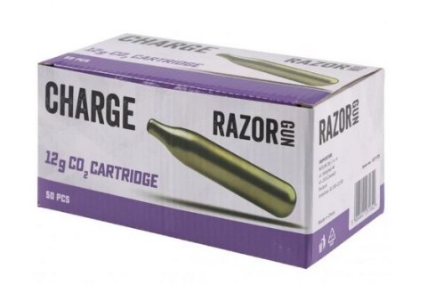 RazorGun Kapsuły CO2 RazorGun 12g - 50 sztuk w pudełku RazorGun Kapsuły CO2 RazorGun 12g - 50 sztuk w pudełku