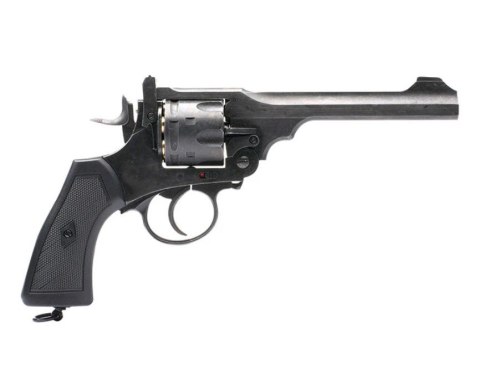WEBLEY Rewolwer WEBLEY MKVI .455 Service kal.5,5 mm Diabolo łuski 6-strzał. lufa 6" CO2 Battlefield Ekp do17J WEBLEY Rewolwer WEBLEY MKVI .455 Service kal.5,5 mm Diabolo łuski 6-strzał. lufa 6" CO2 Battlefield Ekp do17J