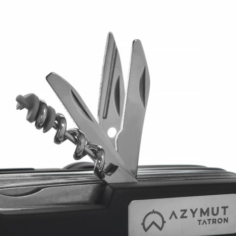 AZYMUT Scyzoryk AZYMUT Tatron - 25 narzędzi + kabura, 90mm czarny ( HK20017BL ) AZYMUT Scyzoryk AZYMUT Tatron - 25 narzędzi + kabura, 90mm czarny ( HK20017BL )