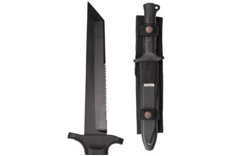 MIL-TEC Nóż Mil-Tec German Combat Knife Black 2000 stal 440 MIL-TEC Nóż Mil-Tec German Combat Knife Black 2000 stal 440