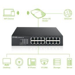ZyXEL Switch Zyxel GS1100-16 16p Unmanaged Gigabit