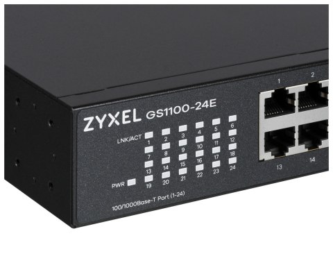 ZyXEL Switch Zyxel GS1100-24E 24p Unmanaged Gigabit ZyXEL Switch Zyxel GS1100-24E 24p Unmanaged Gigabit