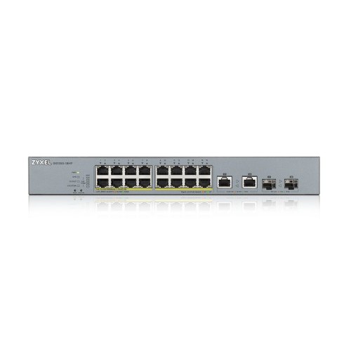 ZyXEL Switch Zyxel GS1350-18HP 18p PoE (PoE+: 16;) 250W Managed Gigabit ZyXEL Switch Zyxel GS1350-18HP 18p PoE (PoE+: 16;) 250W Managed Gigabit