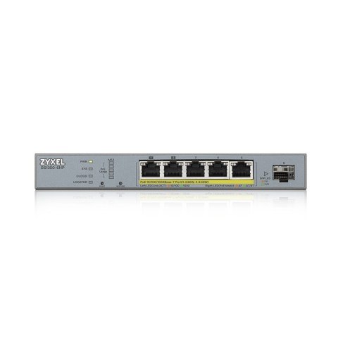 ZyXEL Switch Zyxel GS1350-6HP 6p PoE (PoE+: 3;PoE++: 2) 60W Managed Gigabit ZyXEL Switch Zyxel GS1350-6HP 6p PoE (PoE+: 3;PoE++: 2) 60W Managed Gigabit