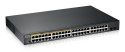 ZyXEL Switch Zyxel GS1900-48HP 50p PoE (PoE+: 24;) 170W Managed Gigabit