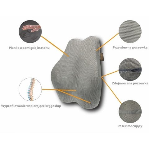 MDH Poduszka lędźwiowa- Shape&Rest memory lumbar pillo MDH Poduszka lędźwiowa- Shape&Rest memory lumbar pillo