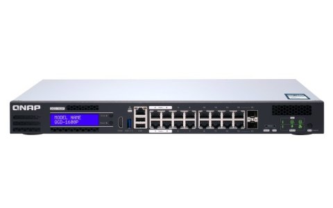 QNAP Qnap QGD-1600P-4G, 16x 1GbE, 2x combo 10GbE SFP+/RJ45, 370W Po, Celeron J4115, 4GB, equipped with QTS, 2 X 2.5" SSD/HDD, 2 x PCI