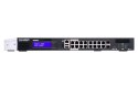 QNAP Qnap QGD-1600P-4G, 16x 1GbE, 2x combo 10GbE SFP+/RJ45, 370W Po, Celeron J4115, 4GB, equipped with QTS, 2 X 2.5" SSD/HDD, 2 x PCI