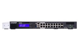 QNAP Qnap QGD-1600P-4G, 16x 1GbE, 2x combo 10GbE SFP+/RJ45, 370W Po, Celeron J4115, 4GB, equipped with QTS, 2 X 2.5