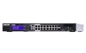 QNAP Qnap QGD-1600P-4G, 16x 1GbE, 2x combo 10GbE SFP+/RJ45, 370W Po, Celeron J4115, 4GB, equipped with QTS, 2 X 2.5" SSD/HDD, 2 x PCI