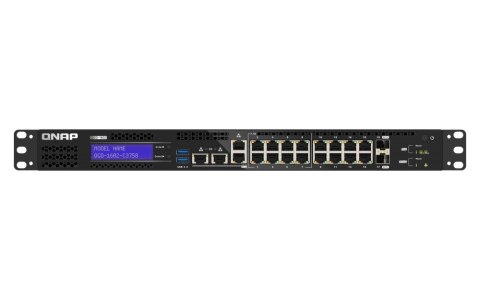QNAP Qnap QGD-1602-C3758-16G, 8x 2.5GbE, 8x 1GbB, 2 SFP+ 10GbE, Intel Atom C3758, 16GB, Equipped with QTS, 2 X 2.5" SSD/HDD, 2 x PCIe