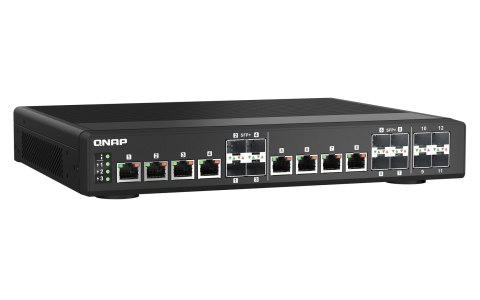 QNAP Qnap QSW-IM1200-8C, 8x combo 10GbE SFP+/RJ45, 4 ports 10GbE SFP+, rack mount/wall mount, managed switch, fan less industrial des QNAP Qnap QSW-IM1200-8C, 8x combo 10GbE SFP+/RJ45, 4 ports 10GbE SFP+, rack mount/wall mount, managed switch, fan less industrial des