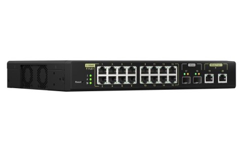QNAP Qnap QSW-M2116P-2T2S, 16x 2.5GbE, 2x 10GbE SFP+, 2x 10GbE RJ45, Max PoE to 280W, managed switch QNAP Qnap QSW-M2116P-2T2S, 16x 2.5GbE, 2x 10GbE SFP+, 2x 10GbE RJ45, Max PoE to 280W, managed switch
