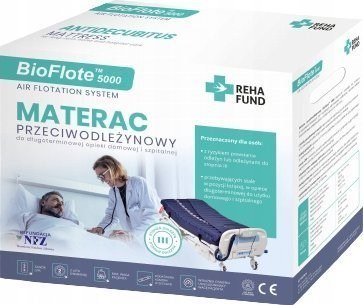 REHA FUND Materac przeciwodleżynowy rurowy BioFlote 5000 REHA FUND Materac przeciwodleżynowy rurowy BioFlote 5000