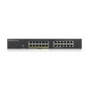 ZyXEL Switch Zyxel GS1900-24EP 24p PoE (PoE+: 12;) 130W Managed Gigabit