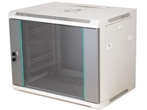ALANTEC Alantec-Szafa wisząca 19" 12U 450mm d.szklane szary ALANTEC Alantec-Szafa wisząca 19" 12U 450mm d.szklane szary