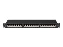 Lanberg LANBERG PATCH PANEL 24 PORT 1U 19" KAT.6A FTP CZARNY PPSA-1024-B
