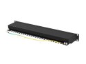 Lanberg LANBERG PATCH PANEL 24 PORT 1U 19" KAT.6A FTP CZARNY PPSA-1024-B