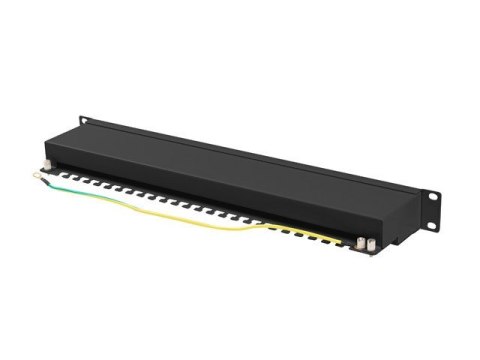 Lanberg LANBERG PATCH PANEL 24 PORT 1U 19" KAT.6A FTP CZARNY PPSA-1024-B Lanberg LANBERG PATCH PANEL 24 PORT 1U 19" KAT.6A FTP CZARNY PPSA-1024-B
