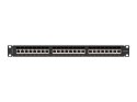 Lanberg LANBERG PATCH PANEL 24 PORT 1U 19" KAT.6A FTP CZARNY PPSA-1024-B