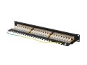 Lanberg LANBERG PATCH PANEL 24 PORT 1U 19" KAT.6A FTP CZARNY PPSA-1024-B