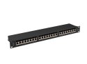 Lanberg LANBERG PATCH PANEL 24 PORT 1U 19" KAT.6A FTP CZARNY PPSA-1024-B