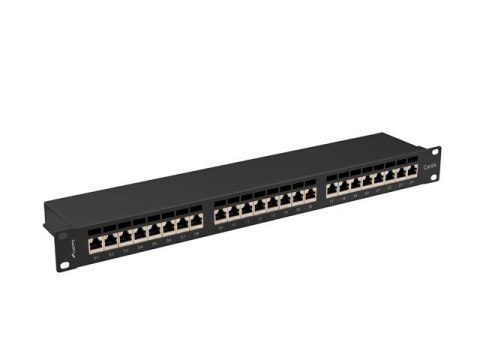 Lanberg LANBERG PATCH PANEL 24 PORT 1U 19" KAT.6A FTP CZARNY PPSA-1024-B Lanberg LANBERG PATCH PANEL 24 PORT 1U 19" KAT.6A FTP CZARNY PPSA-1024-B