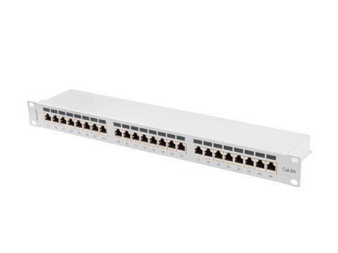 Lanberg LANBERG PATCH PANEL 24 PORT 1U 19" KAT.6A FTP SZARY PPSA-1024-S Lanberg LANBERG PATCH PANEL 24 PORT 1U 19" KAT.6A FTP SZARY PPSA-1024-S