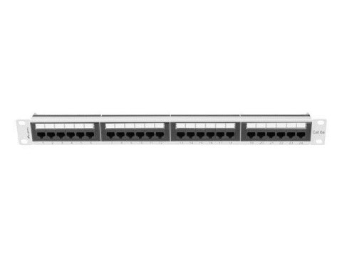 Lanberg LANBERG PATCH PANEL 24 PORT 1U 19" KAT.6A UTP SZARY PPUA-1024-S Lanberg LANBERG PATCH PANEL 24 PORT 1U 19" KAT.6A UTP SZARY PPUA-1024-S