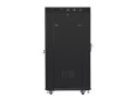 Lanberg LANBERG SZAFA STOJĄCA RACK 19" 27U 800X1000 DRZWI SZKLANE LCD CZARNA (FLAT PACK) FF01-8027-12BL