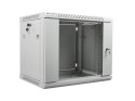 Lanberg Szafa jednosekcyjna Lanberg WF01-6409-10S (9U; 500mm / 600mm / 450 mm; wisząca; Szklane; 19''; kolor szary)