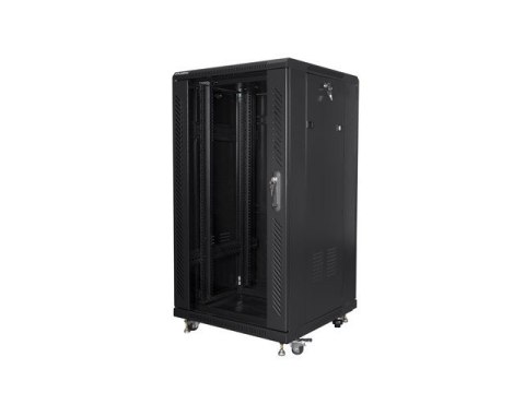 Lanberg Szafa rack Lanberg FF01-6622-12B (22U; 19''; 1160 mm / 600mm / 600 mm; stojąca; Szklane; 800 kg; kolor czarny) Lanberg Szafa rack Lanberg FF01-6622-12B (22U; 19''; 1160 mm / 600mm / 600 mm; stojąca; Szklane; 800 kg; kolor czarny)
