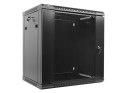 Lanberg Szafa rack Lanberg WF01-6412-10B (12U; 635mm / 600mm / 450 mm; wisząca; Szklane; 19''; kolor czarny)
