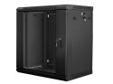 Lanberg Szafa rack Lanberg WF01-6412-10B (12U; 635mm / 600mm / 450 mm; wisząca; Szklane; 19''; kolor czarny)