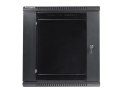 Lanberg Szafa rack Lanberg WF01-6412-10B (12U; 635mm / 600mm / 450 mm; wisząca; Szklane; 19''; kolor czarny)