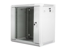 Lanberg Szafa rack Lanberg WF01-6412-10S (12U; 635mm / 600mm / 450 mm; wisząca; Szklane; 19''; kolor szary)