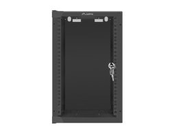 Lanberg Szafa rack Lanberg WF10-2309-10B (9U; 462mm / 280mm / 310 mm; wisząca; Szklane; 10
