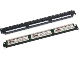 Q-LANTEC Q-LANTEC Patch panel UTP kat.5e, 24 porty złącza LSA 1U