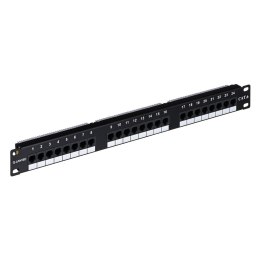 Q-LANTEC Q-LANTEC Patch panel UTP kat.6, 24 porty złącza LSA 1U