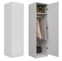 TOP E SHOP SZAFA GARDEROBA DRZWI PÓŁKI SD-50 BIEL MAT