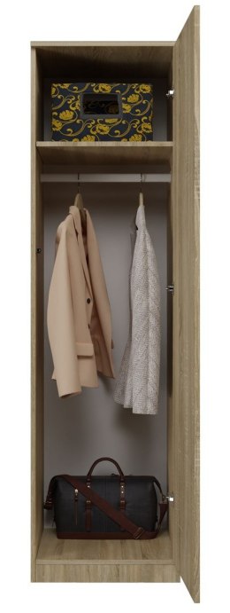 TOP E SHOP SZAFA GARDEROBA DRZWI PÓŁKI SD-50 DĄB SONOMA